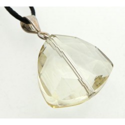 Triangular Golden Glow Andara Crystal Pendant